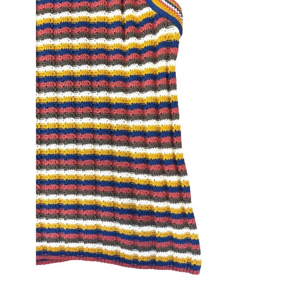 Veronica Beard Multicolor Striped Knit Sleeveless Tank Top Women's S Cotton Blen - Picture 10 of 15